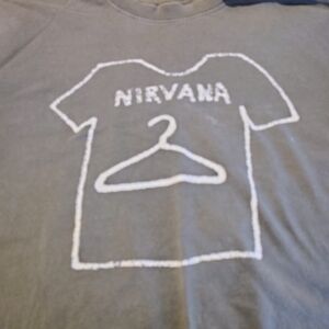 NIRVANA Gray Tee with Rare Logo